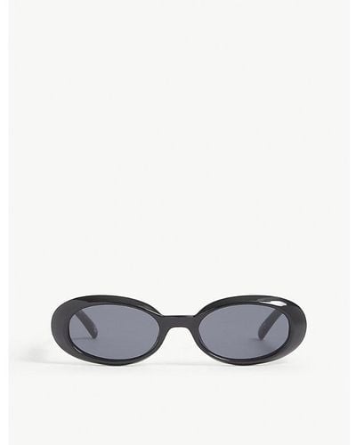 Le Specs Lsp2102369 Work It! Oval-frame Sunglasses - Black