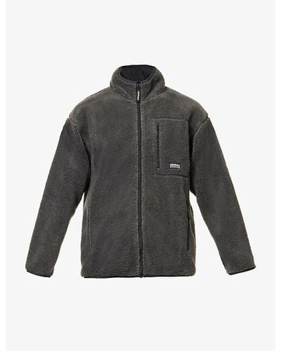 Gramicci Chest-pocket Branded Fleece Jacket - Gray