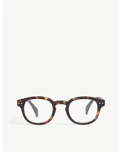 Izipizi #c Tortoiseshell Round-frame Reading Glasses +2 - Multicolour