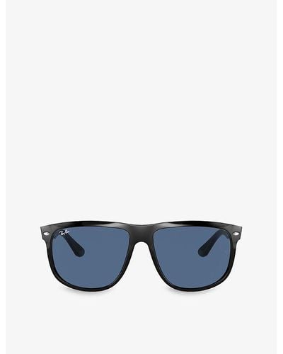 Ray-Ban Rb4147 Square-frame Acetate Sunglasses - Blue