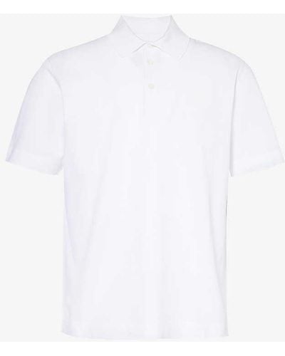 Givenchy 4g Logo-embroidered Cotton-piqué Polo Shirt - White