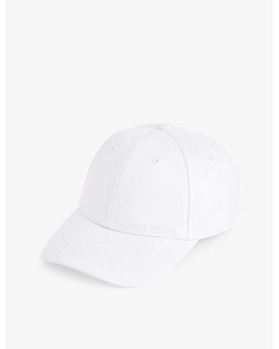 Canada Goose Weekend Logo-embroidered Stretch-cotton Baseball Cap - White