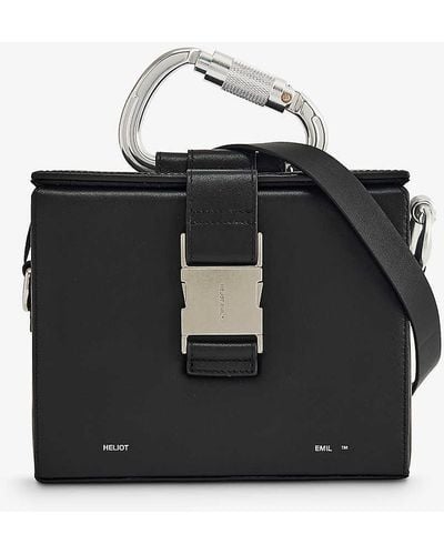 HELIOT EMIL Carabiner-clasp Leather Top-handle Bag - Black