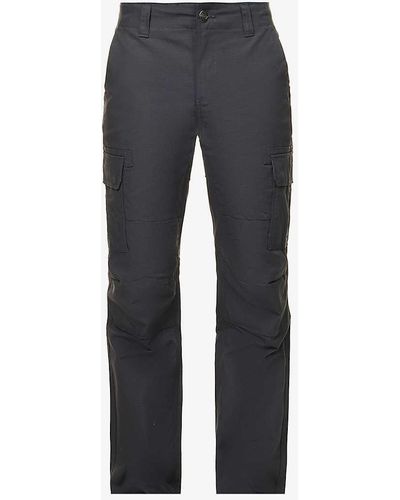 Dickies Millerville Brand-patch Straight-leg Regular-fit Cotton Cargo Trousers - Blue