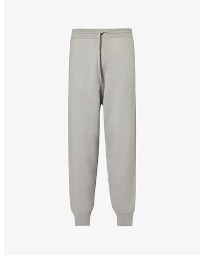 Emporio Armani Relaxed-fit Tapered-leg Mid-rise Wool-blend jogging Bottoms X - Gray