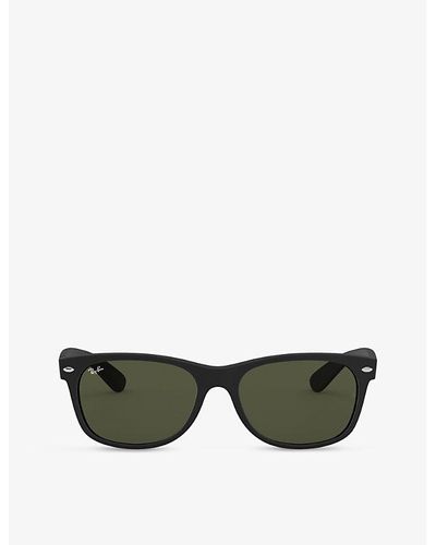 Ray-Ban Rb2132 New Wayfarer Classic Square-frame Nylon Sunglasses - Green