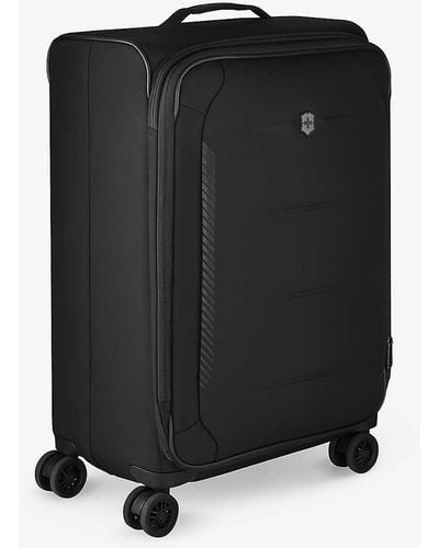 Victorinox Crosslight Medium Softside Recycled-polyester Suitcase - Black