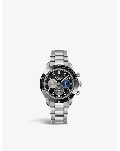 Zenith 03.3100.3600/21.m3100 Chronomaster Sport Stainless-steel And Ceramic Automatic Watch - Metallic