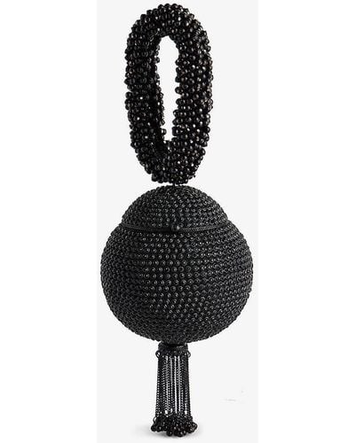 Mae Cassidy Babi Crystal-embellished Metal Clutch Bag - Black