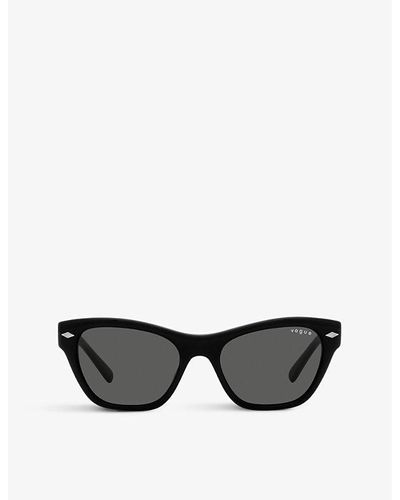Vogue Vo5445s Cat Eye-frame Acetate Sunglasses - Black
