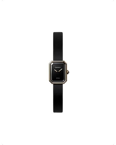Chanel H6125 Première Ribbon 18ct Yellow-gold, Titanium And Rubber Quartz Watch - White