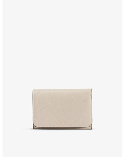 Mulberry Continental Grained-leather Wallet - White