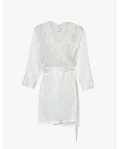 Nk Imode Venus Relaxed-fit Silk Robe - White