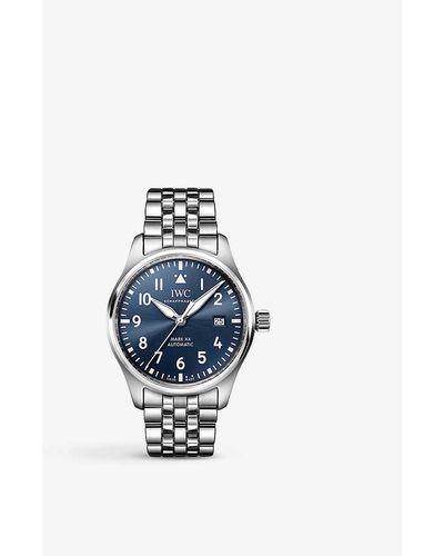 IWC Schaffhausen Iw328204 Pilot's Mark Xx Stainless Steel Automatic Watch - Blue