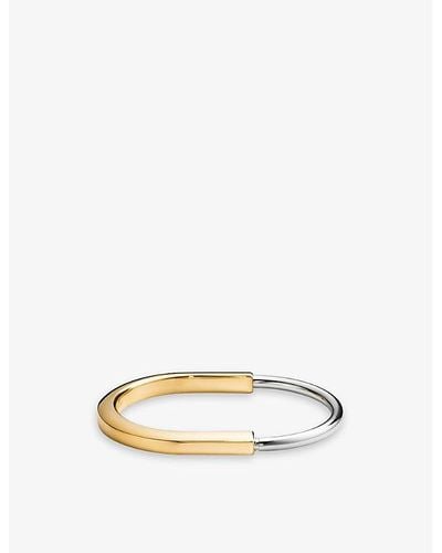 Tiffany & Co. Lock 18ct Yellow And White-gold Bangle Bracelet - Multicolor