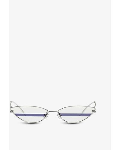 Gentle Monster Poxi 02 Acetate And Metal Cat-eye-frame Sunglasses - White
