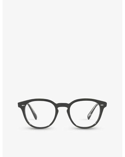 Oliver Peoples Ov5454u Desmon Round-frame Acetate Optical Glasses - Black