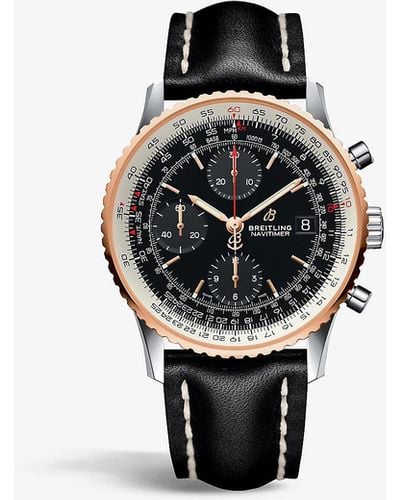 Breitling U13324211b1x1 Navitimer Chronograph 41 Stainless Steel And 18ct Rose-gold Watch - Multicolor
