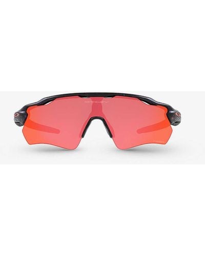 Oakley 0oo9208 Radar Ev Path Rectangle-frame Injected Sunglasses - Red