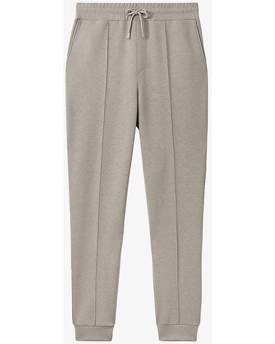Reiss Premier Pinched-seam Stretch-woven jogging Bottom - Grey