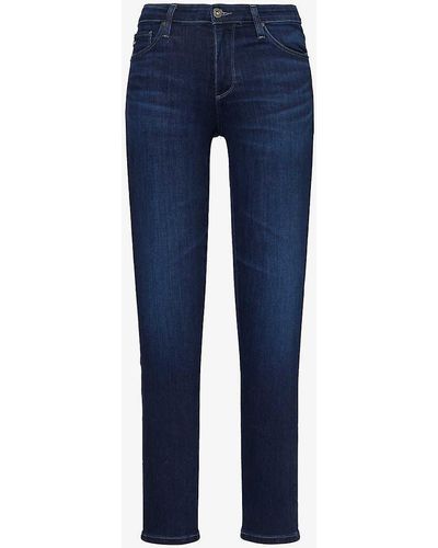 AG Jeans Prima Ankle Slim-fit Mid-rise Stretch-denim Jeans - Blue