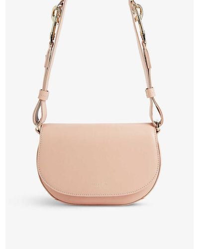 Ted Baker Equenia Mini Leather Crossbody Bag - Pink