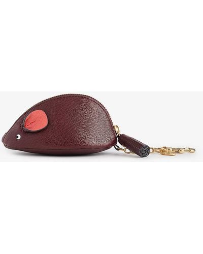 Anya Hindmarch Mouse Leather Coin Purse - Brown