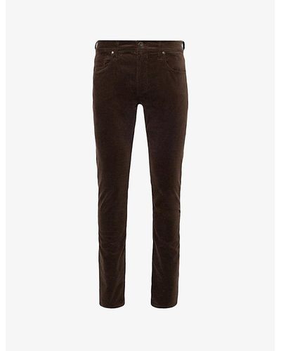 PAIGE Lennox Slim-fit Straight-leg Stretch Denim-blend Jeans - Black