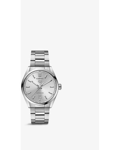 Tag Heuer Wbn2111.ba0639 Carrera Stainless-steel Automatic Watch - Metallic