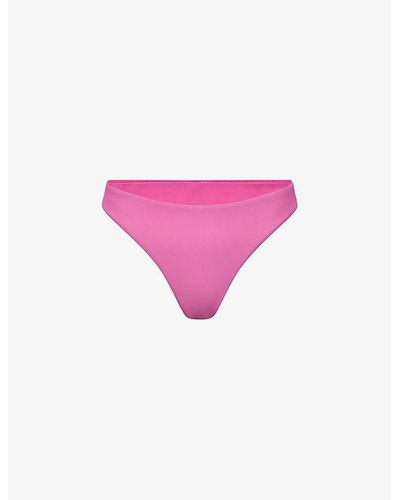 Reiss Carina Mid-rise Bikini Briefs - Pink