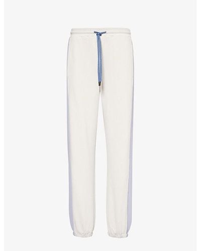 Max Mara Markus Brand-embroidered Cotton-blend Jersey jogging Bottoms X - White