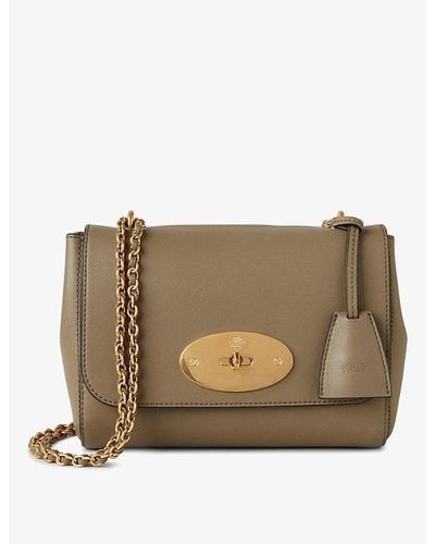 Mulberry Lily Grained-leather Shoulder Bag - Natural