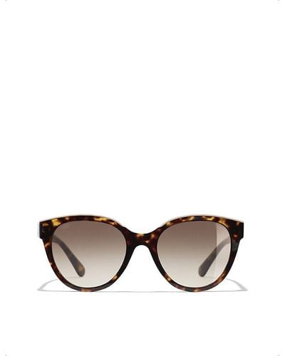 Chanel Butterfly Sunglasses - Metallic