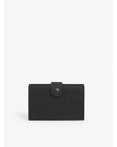 Secrid Miniwallet Faux-leather And Aluminium Wallet - Black