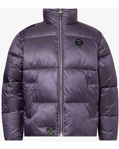 Aape Moonface Padded Shell Jacket - Purple