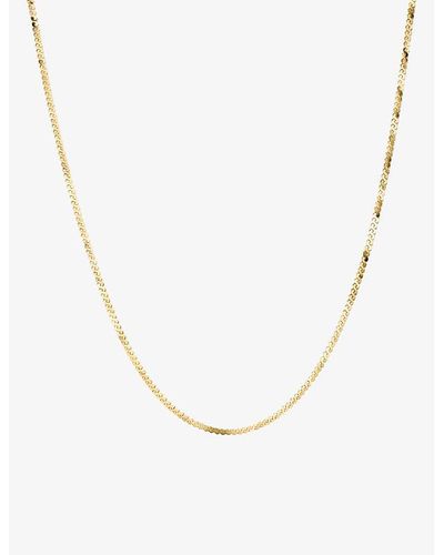 MEJURI Serpentine 14ct Yellow- Chain Necklace - Metallic