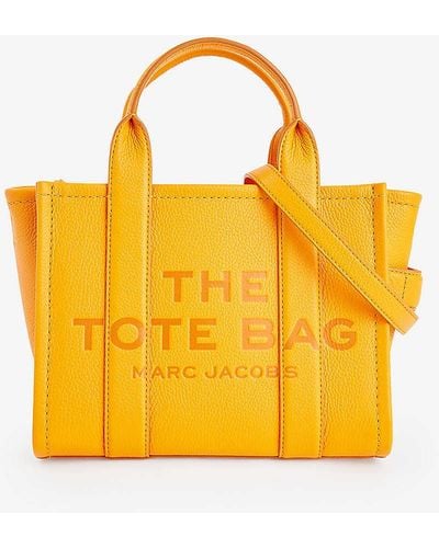 Marc Jacobs The Small Tote Leather Tote Bag - Yellow