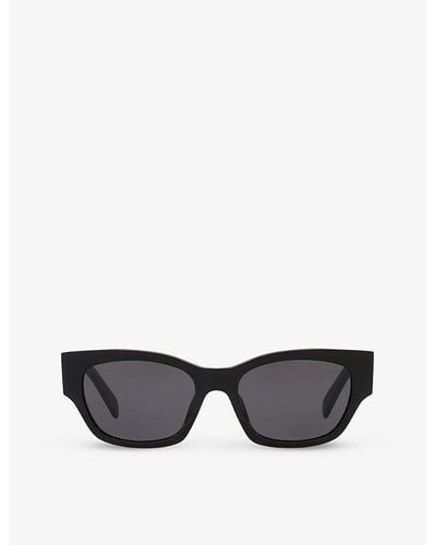 Celine Cl40197u Cat-eye Acetate Frame Sunglasses - Black