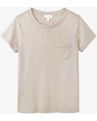 The White Company Round-neck Organic-cotton T-shirt - White