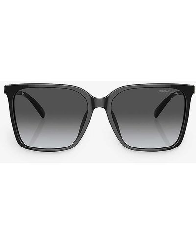 Michael Kors Mk2197u Canberra Square-frame Acetate Sunglasses - Grey