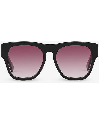Chloé Ch0149s Square-frame Acetate Sunglasses - Black