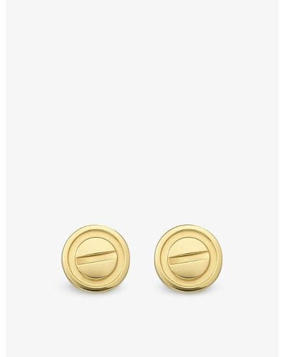 Cartier Love 18ct Yellow-gold Stud Earrings - Metallic