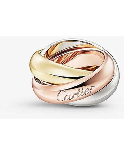 Cartier Trinity Extra-large 18ct White, Rose And Yellow- Ring