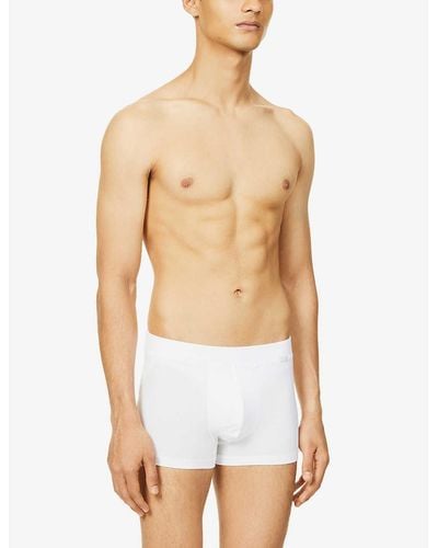 Hanro Natural Function Stretch-jersey Trunks - White