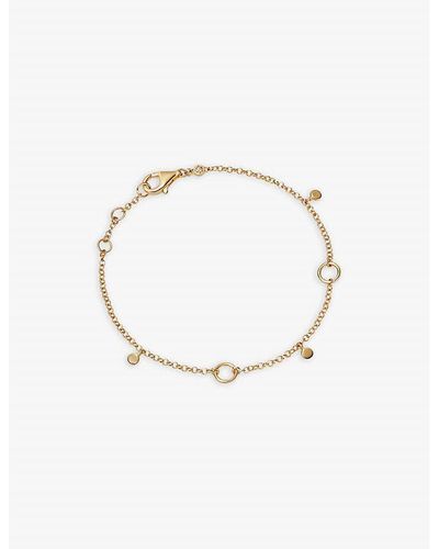 Astley Clarke Biography 18ct Yellow Gold-plated Vermeil Sterling-silver Chain Charm Bracelet - Multicolour