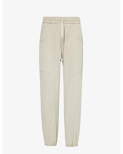 Rails Haven Relaxed-fit Cotton-blend Twill Trousers - Natural