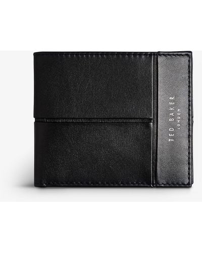 Ted Baker Samul Leather Bifold Wallet - Black