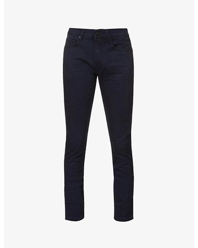 PAIGE Lennox Slim-fit Stretch-denim Jeans - Blue