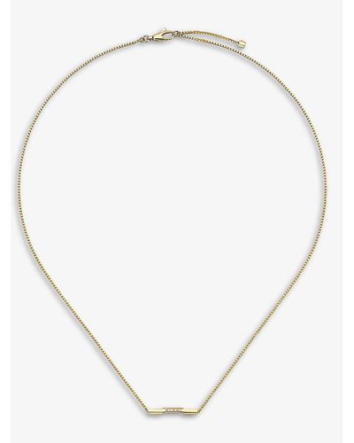 Gucci Link To Love 18ct Yellow-gold Necklace - Natural