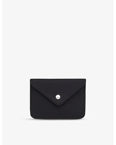 Whistles Envelope-flap Nylon Card Holder - Black